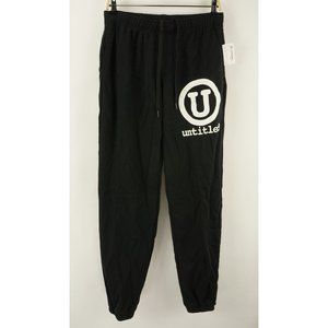 New Designs Untitled Circle U Untitled Men's Medium x 32"‎ Black Fleece Joggers